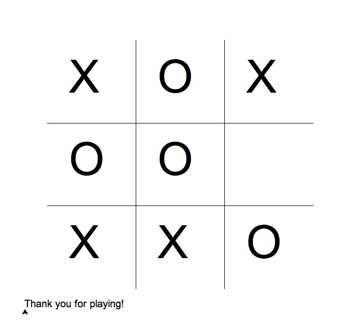 Tic Tac Toe Lab 1, CMP 167, Lehman College, CUNY, Spring 2017